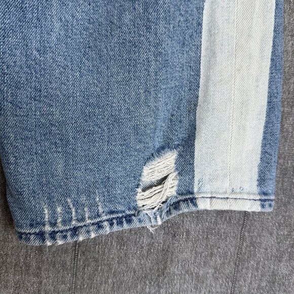 Mother Superior The Trasher 100% Cotton Button Fly Loose Fit Crop Jeans Size 27 - Picture 7 of 16